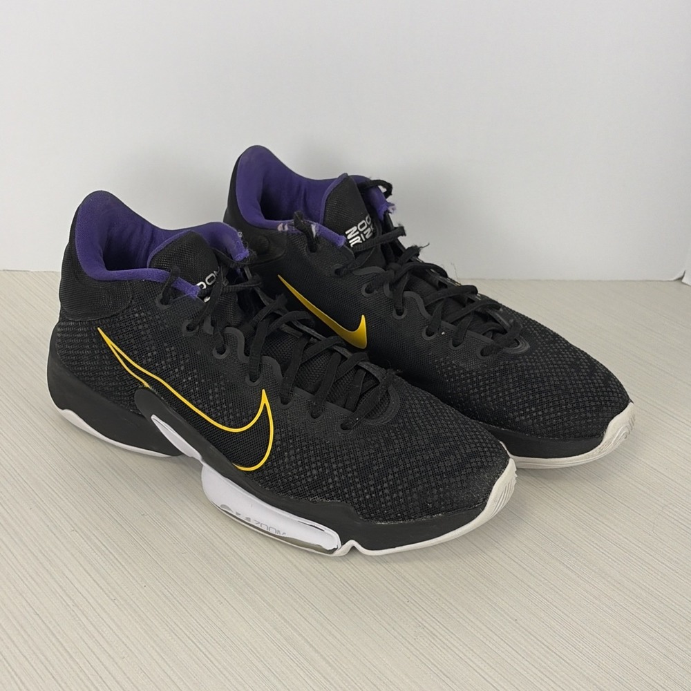 Nike iD By You Zoom Rize 2 Black Purple Volt Mens Size 10.5 DA9292 991